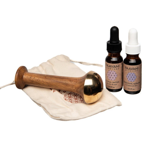 Radiant Skin Ritual | Ayurvedic Facial Massage Kit with Kansa Wand
