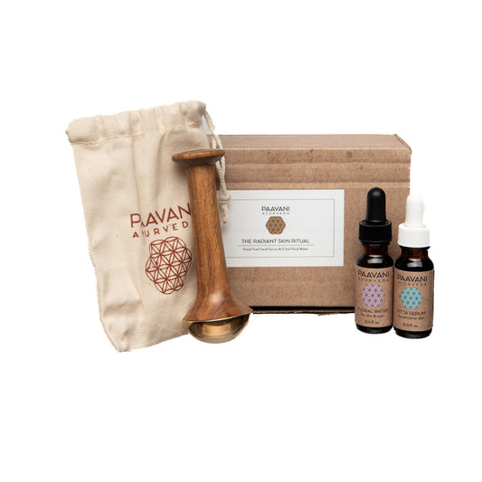 Radiant Skin Ritual | Ayurvedic Facial Massage Kit with Kansa Wand